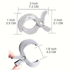 2pcs Pram Nail Clips for Muslin Blankets, Sun and Wind Protection