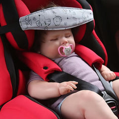3pcs Infant Car Seat Head Support Cartoon Animal Pattern Headband
