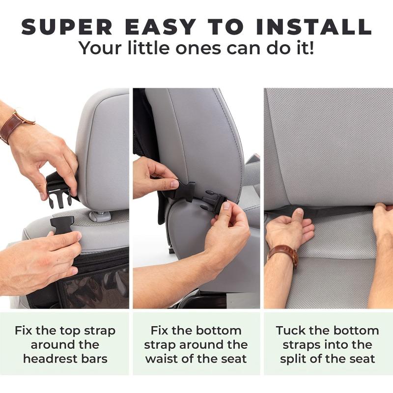 Car Back Seat Organizer Tablet Holder Storage Bag