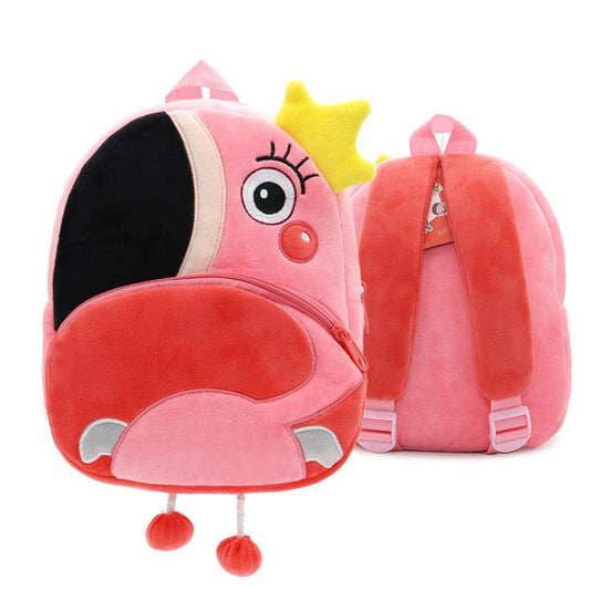 Plush Kid Backpack for Engineering Car Lovers