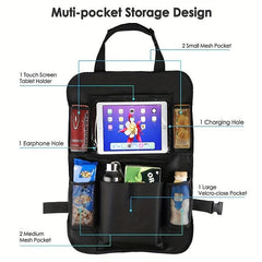 Car Back Seat Organizer for Kids and Purses, Large Capacity Storage Bag