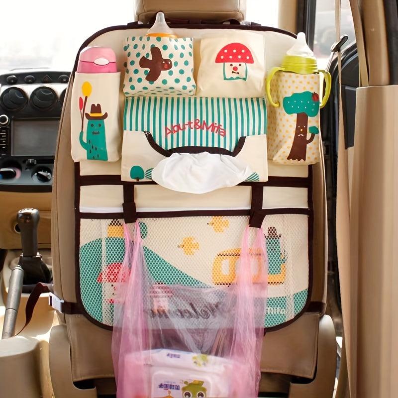 Cartoon Car Seat Back Storage Bag - Maximize Rear Seat Storage