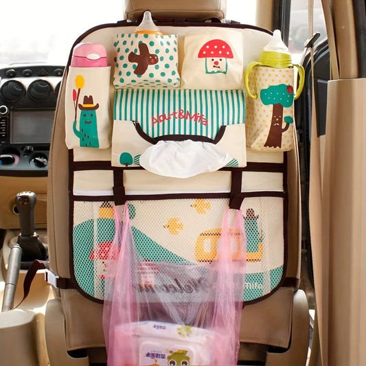Cartoon Car Seat Back Storage Bag - Maximize Rear Seat Storage