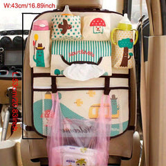 Cartoon Car Seat Back Storage Bag - Maximize Rear Seat Storage
