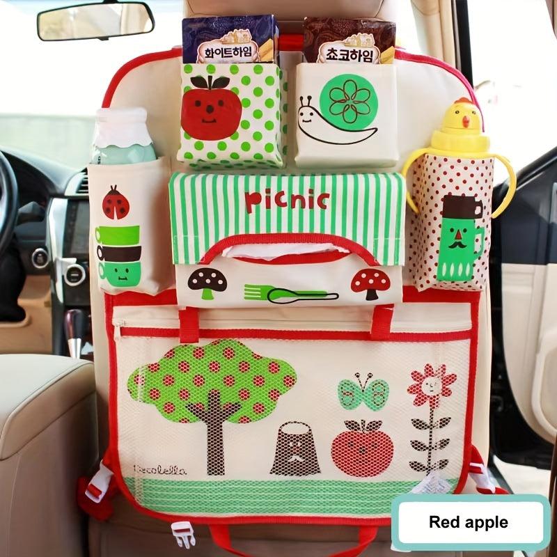 Cartoon Car Seat Back Storage Bag - Maximize Rear Seat Storage