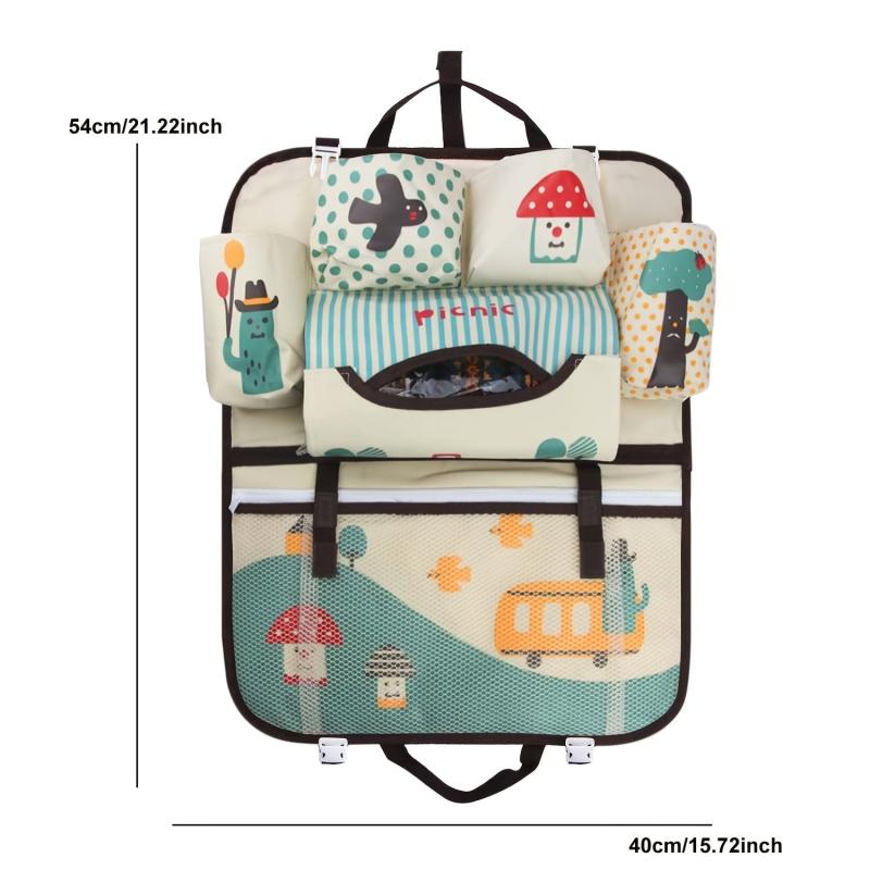 Cartoon Car Seat Back Storage Bag - Maximize Rear Seat Storage