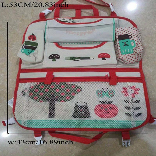 Cartoon Car Seat Back Storage Bag - Maximize Rear Seat Storage