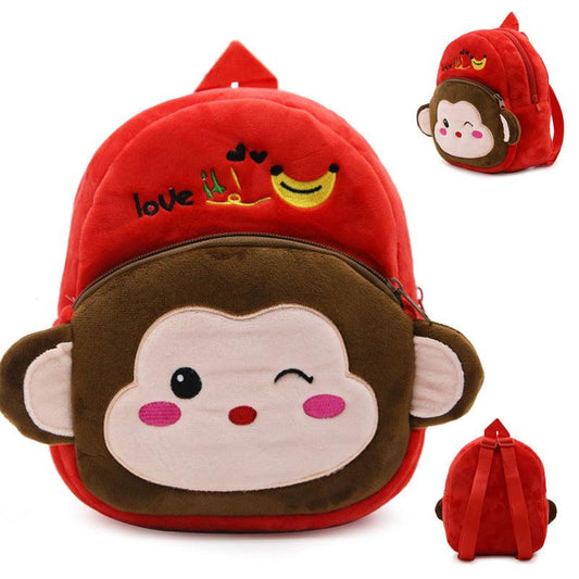 Plush Strawberry Schoolbag for Kids, Fruit Style Backpack
