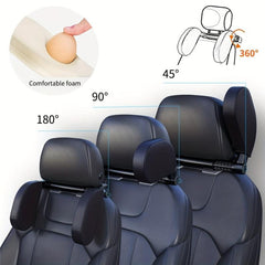 Car Seat Headrest Head And Neck Support Pillow Memory Foam