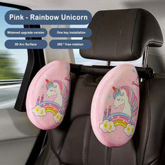 Car Rear Seat Sleeping Pillow - Neck Support Headrest for Self-driving Travel