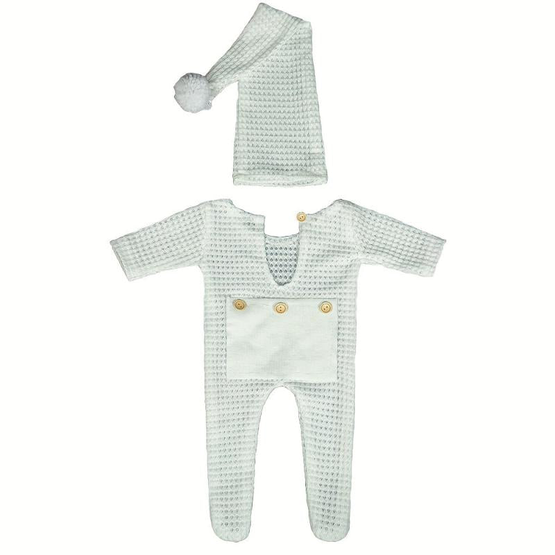 Newborn Photography Rompers Hat Set