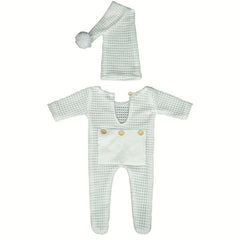 Newborn Photography Rompers Hat Set