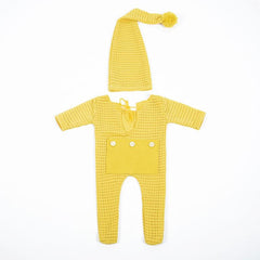 Newborn Photography Rompers Hat Set