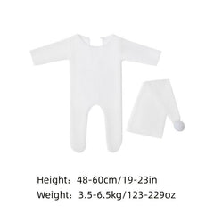 Newborn Photography Rompers Hat Set