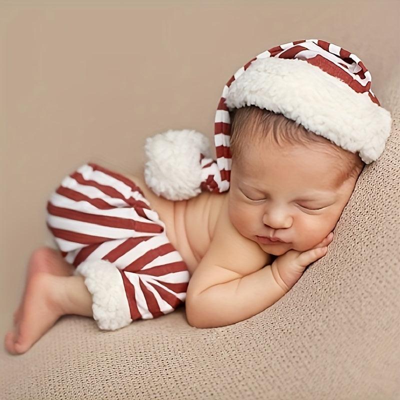 Newborn Christmas Costume Set - Baby Photography Props