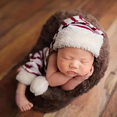 Newborn Christmas Costume Set - Baby Photography Props