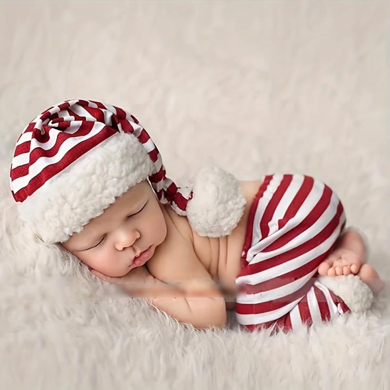Newborn Christmas Costume Set - Baby Photography Props