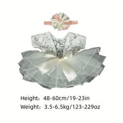 Newborn Baby Sunflower Tutu Bow Skirt Outfit
