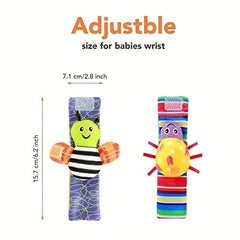 Baby Wrist Strap Watch Sock Set Animal Comforting Plush Toy