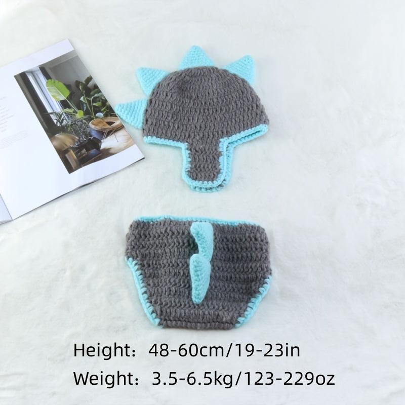 Newborn Dinosaur Modeling Wool Set Baby Photography Suit
