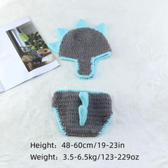 Newborn Dinosaur Modeling Wool Set Baby Photography Suit