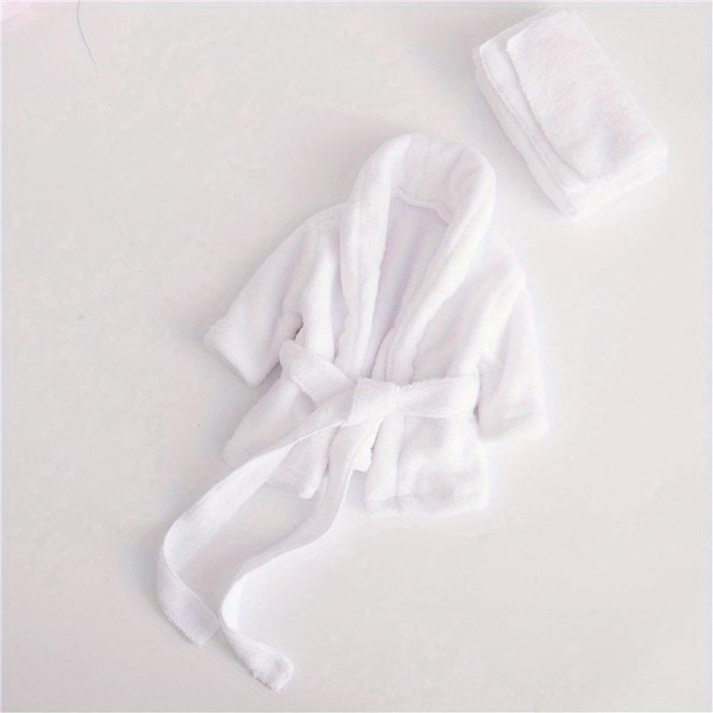 2pcs Baby Photo Bathrobe Set Thickened Props