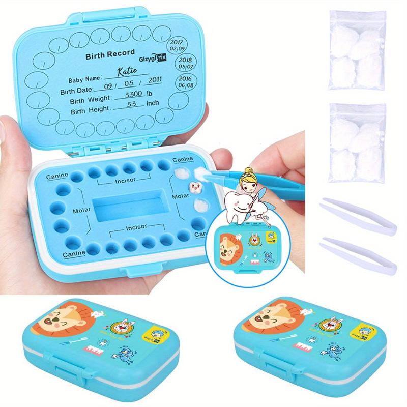 Kids Baby Teeth Keepsake Box Tooth Saver Holder