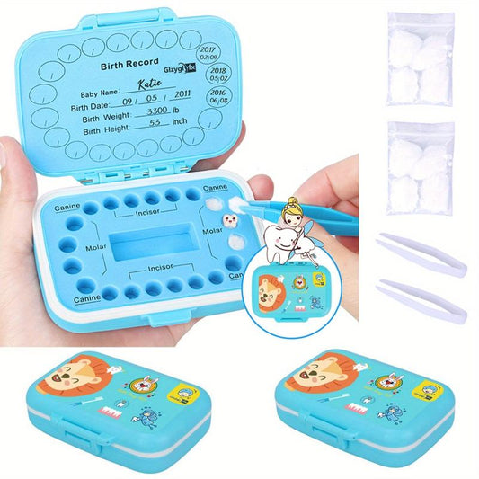 Kids Baby Teeth Keepsake Box Tooth Saver Holder
