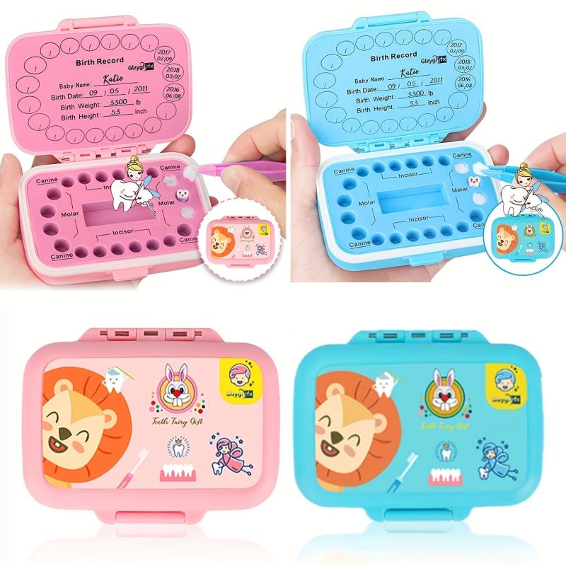 Kids Baby Teeth Keepsake Box Tooth Saver Holder