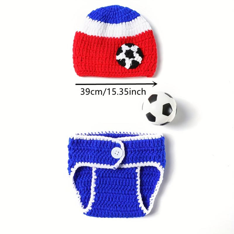 3pcs Baby Football Clothing Set for Newborn Photography