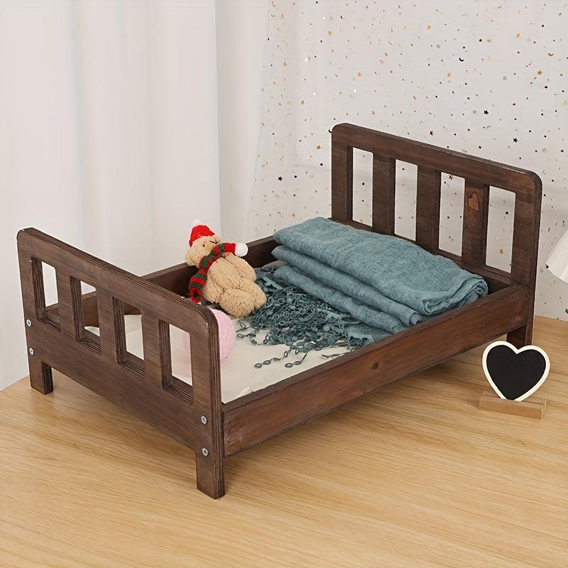 Large Wooden Baby Photography Bed for Baby Photo Props