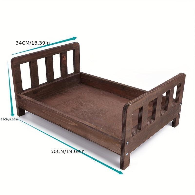 Large Wooden Baby Photography Bed for Baby Photo Props