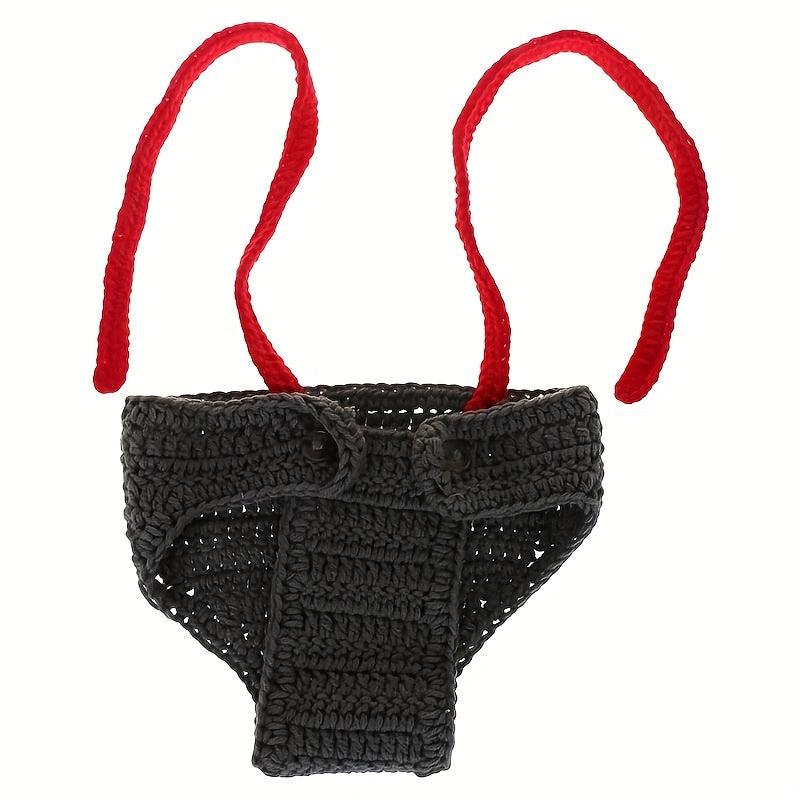 Baby Costume Set Suspender Hat Trousers Bowknot Tie