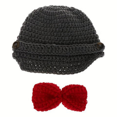 Baby Costume Set Suspender Hat Trousers Bowknot Tie