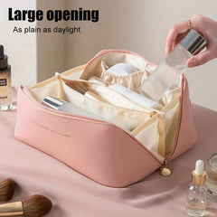 PU Pillow Cosmetic Bag Large Capacity Toiletry Bag