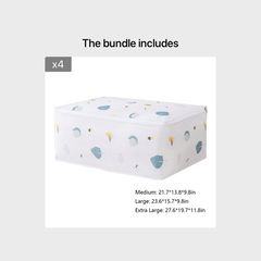 Extra Large Storage Bags Clothes Storage Bins Foldable Closet Organizer