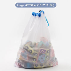 Drawstring Toy Storage Bag for Puzzles & Blocks
