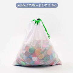 Drawstring Toy Storage Bag for Puzzles & Blocks