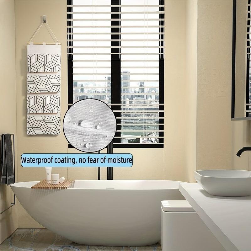 4 Layer Large Storage Hanging Bag For Infants Home Fabric Wall Storage Bag