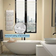 4 Layer Large Storage Hanging Bag For Infants Home Fabric Wall Storage Bag