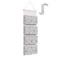 4 Layer Large Storage Hanging Bag For Infants Home Fabric Wall Storage Bag