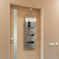 4 Layer Large Storage Hanging Bag For Infants Home Fabric Wall Storage Bag