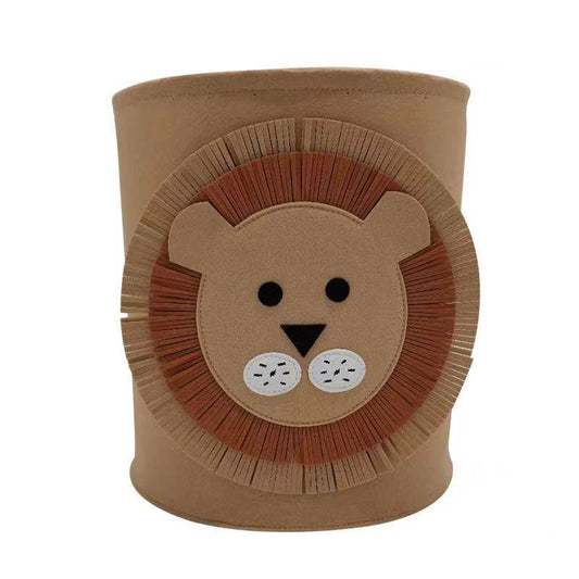 Cartoon Felt Storage Bucket for Children's Toys Clothes & Infant Storage