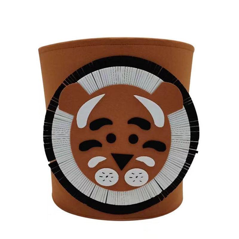 Cartoon Felt Storage Bucket for Children's Toys Clothes & Infant Storage