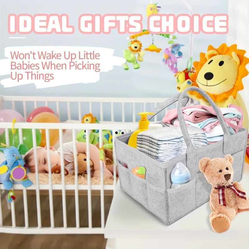 Portable Diaper Storage Box With Handle