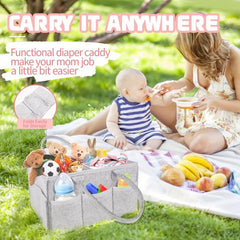 Portable Diaper Storage Box With Handle