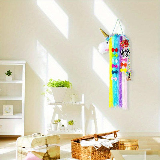 Unicorn Bow Headband Holder Wall Hanging Decor