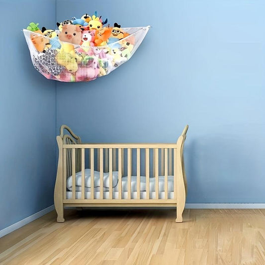 Stuffed Animal Hammock Toy Storage Organizer for Kids Bedroom