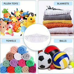 Stuffed Animal Hammock Toy Storage Organizer for Kids Bedroom