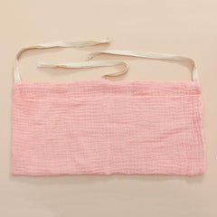 Double Layer Cotton Baby Bedside Storage Bag Two Pockets Stroller Hanging Bag